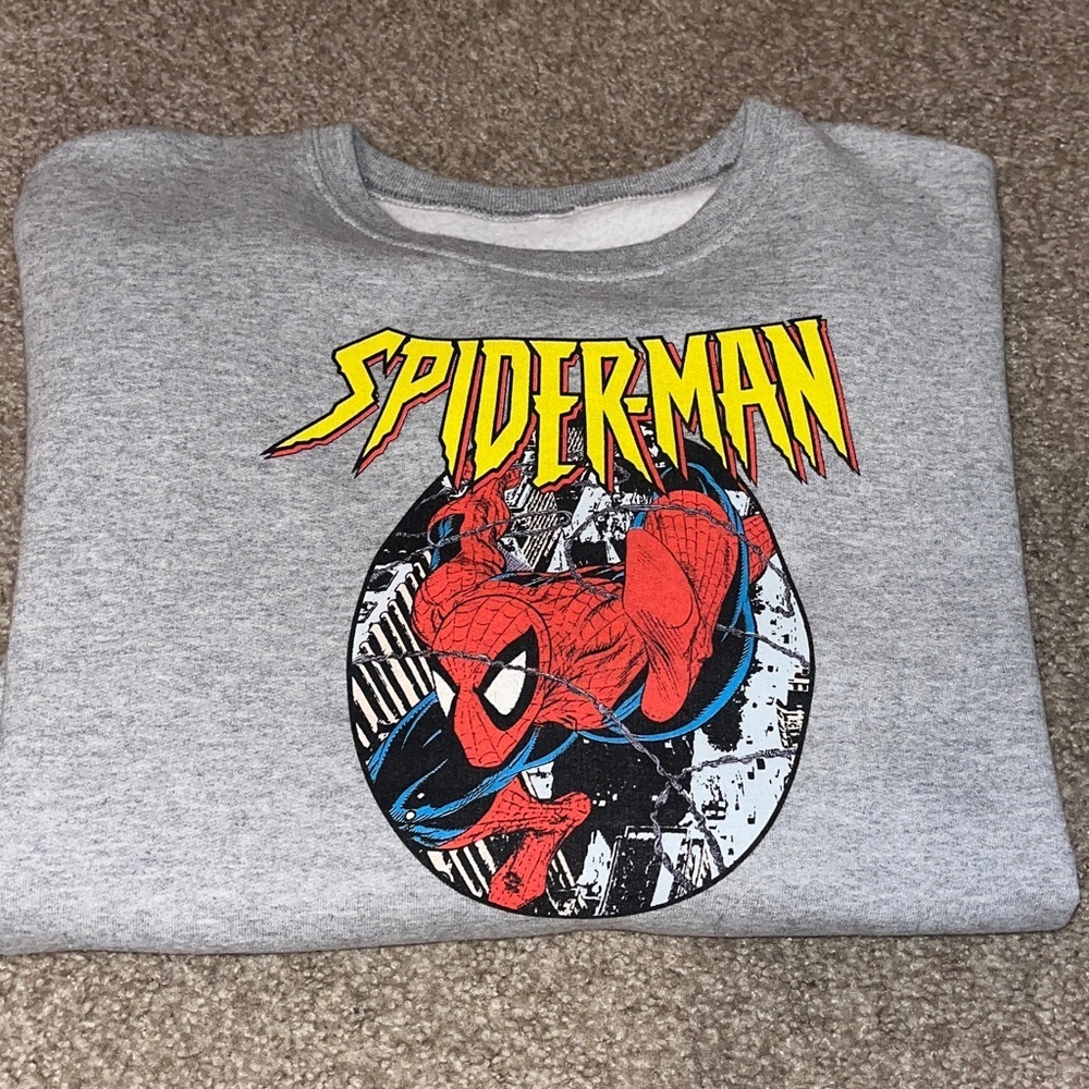 Marvel Spider-Man Gray Cotton-Blend Apparel